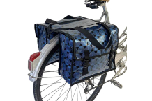 Sacoche vélo - double - noir & bleu - 22
